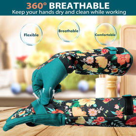 Ymomode floral design garden gloves blend style with practical gardening protection.