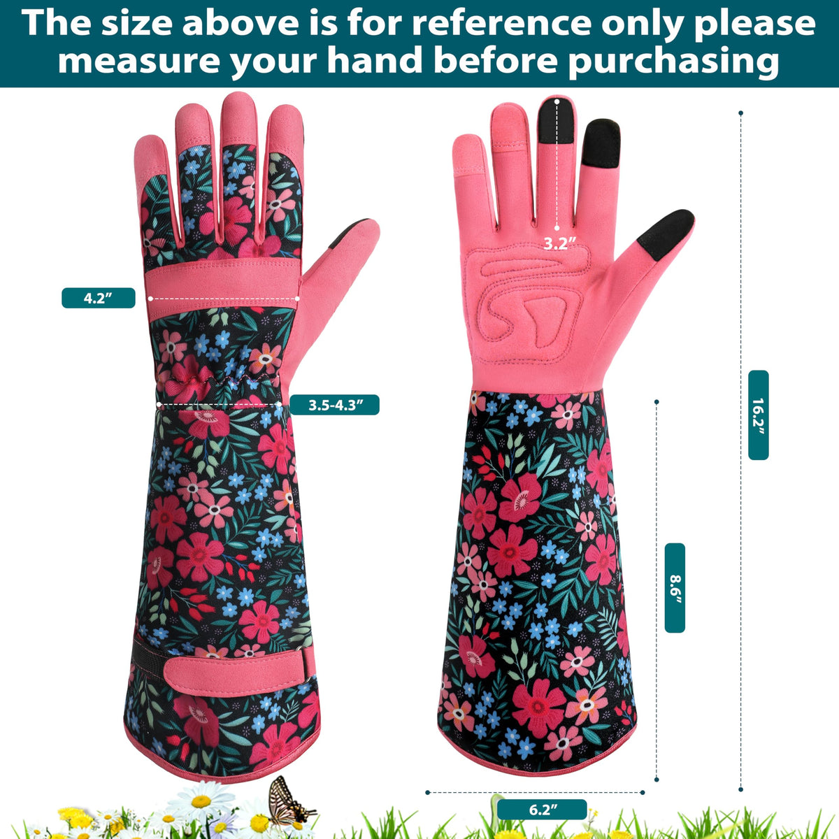 Ymomode garden gloves breathable canvas back keeps hands cool during work