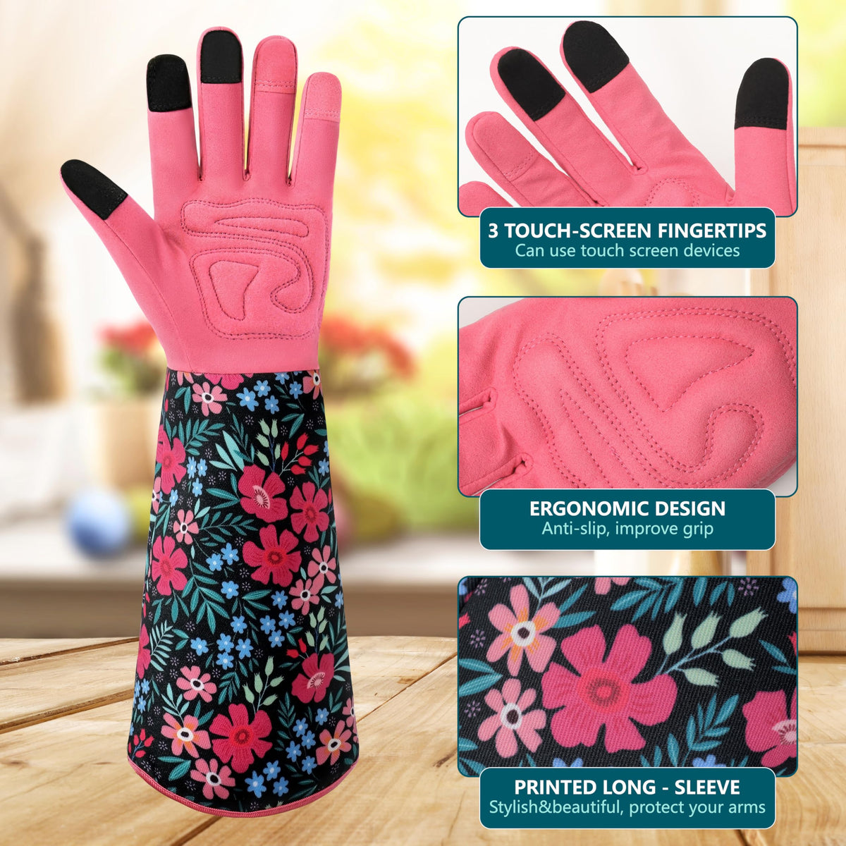 Ymomode gloves feature touchscreen fingertips for quick phone use