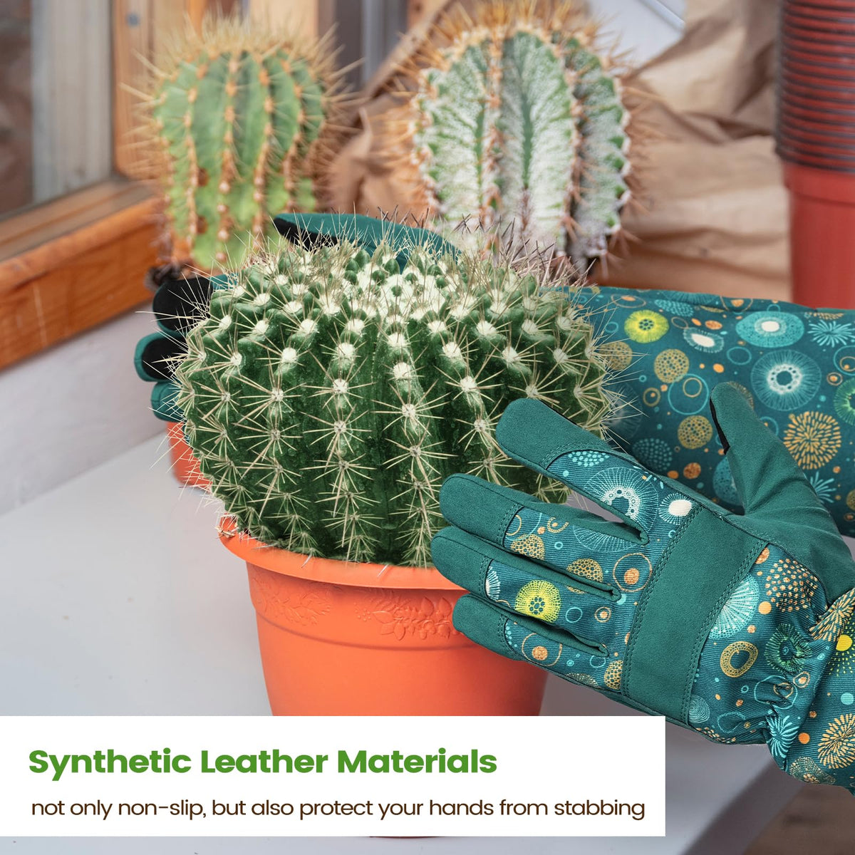 Ymomode glove with adjustable cuffs ensuring snug, slip-free wear