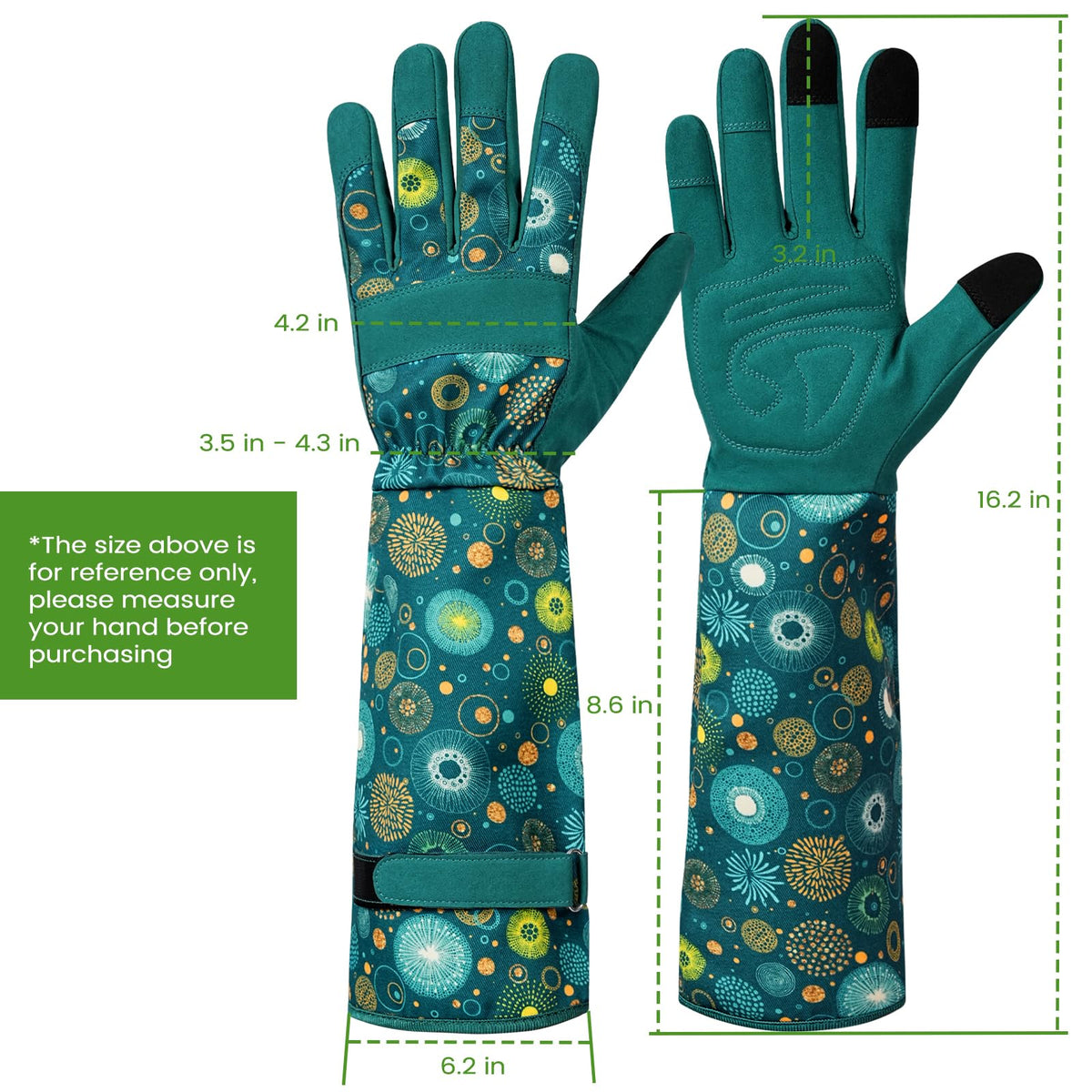 Breathable canvas back of Ymomode garden gloves provides cooling comfort