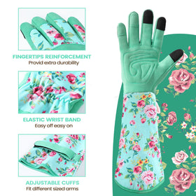 Ymomode floral design gloves add style to routine yard work