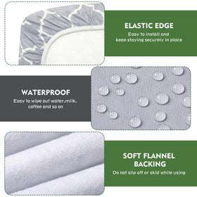 Waterproof fabric close-up on Ymomode cover showing bead effect on spills