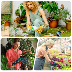 Ymomode women's gardening gloves pair practicality with feminine design