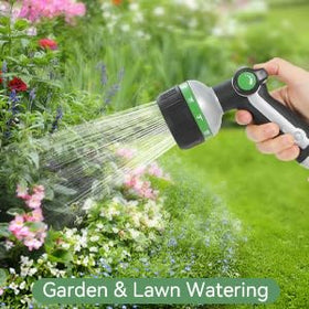 Non-slip rubberized grip stays comfortable when wet on YMTEEDIO nozzle