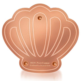 Yncotte copper bird bath disk improves water safety for visiting birds.