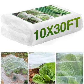 YNERHAI garden netting 10x30ft protects crops while letting rain and sun through