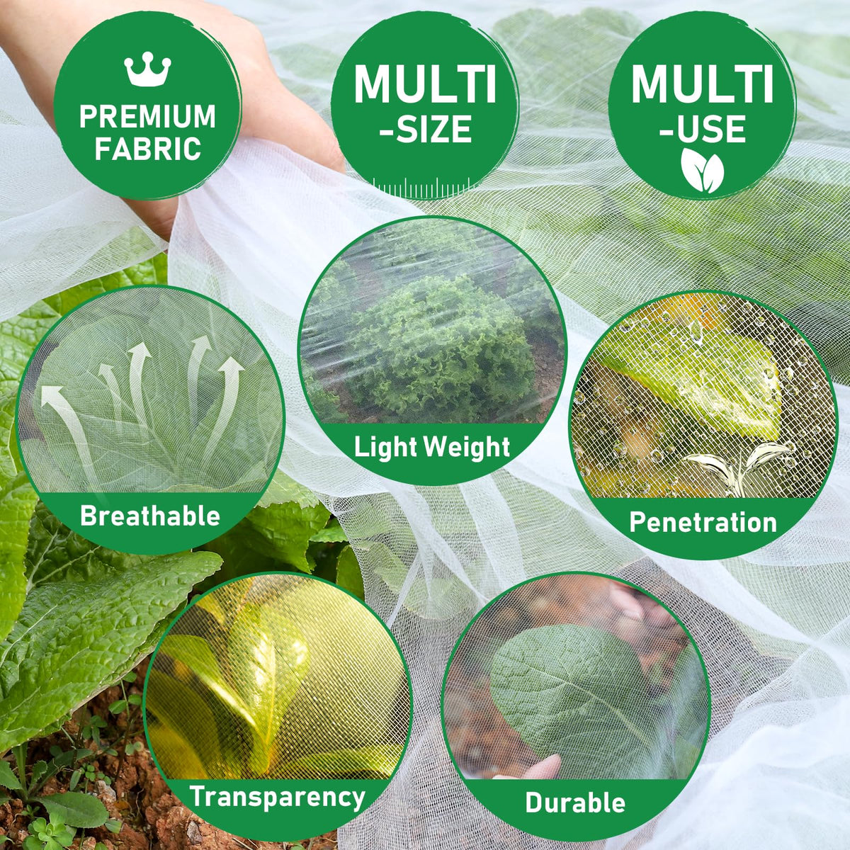 YNERHAI raised bed covered by ultrafine mesh for protection