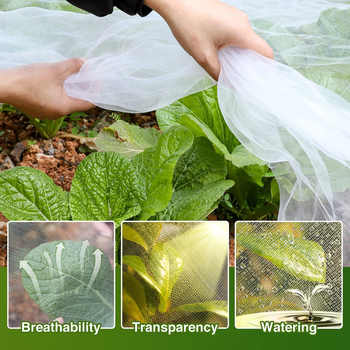 YNERHAI tomato and cabbage netting covers crops and reduces animal damage