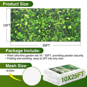 YNERHAI vegetable row cover netting provides light, air, and rain access