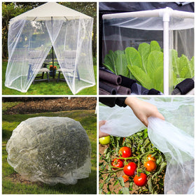 YNERHAI wind and rain resistant netting edge-secures crops outdoors.