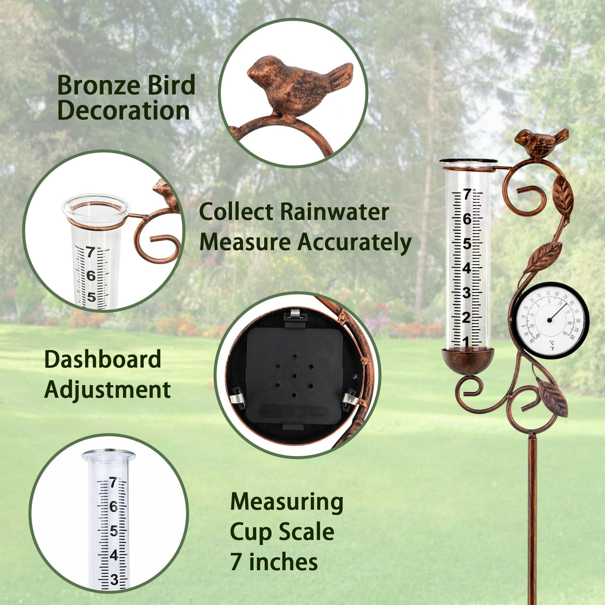 YNGFIL 36-inch tall garden silhouette stands out on patios