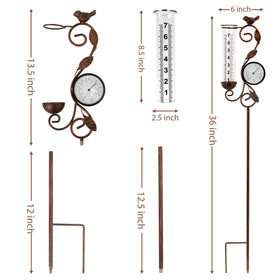 YNGFIL 7-inch glass tube for clear rain measurements