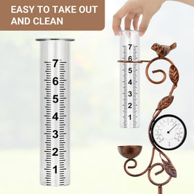 YNGFIL outdoor thermometer shows Celsius and Fahrenheit clearly