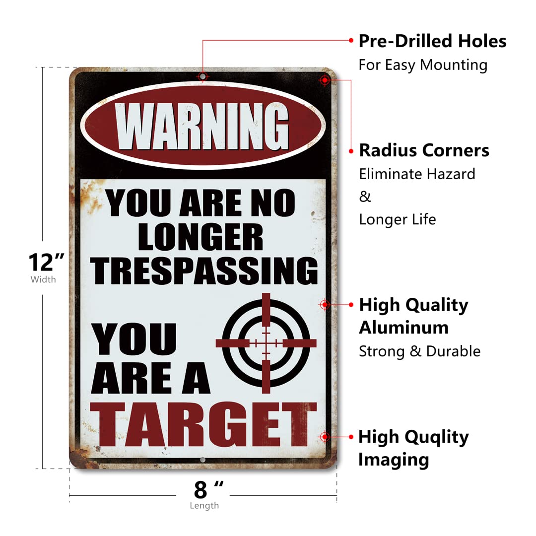 Yniaun Decor 12x8 metal sign; pre-drilled holes for quick mounting