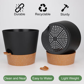 YNNICO 10-inch pot shows drainage holes for healthier roots.