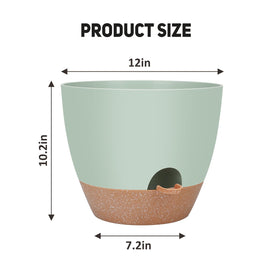 YNNICO built-in tray enables bottom watering with top-water option