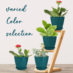 Durable polypropylene pots resist cracking and odors.