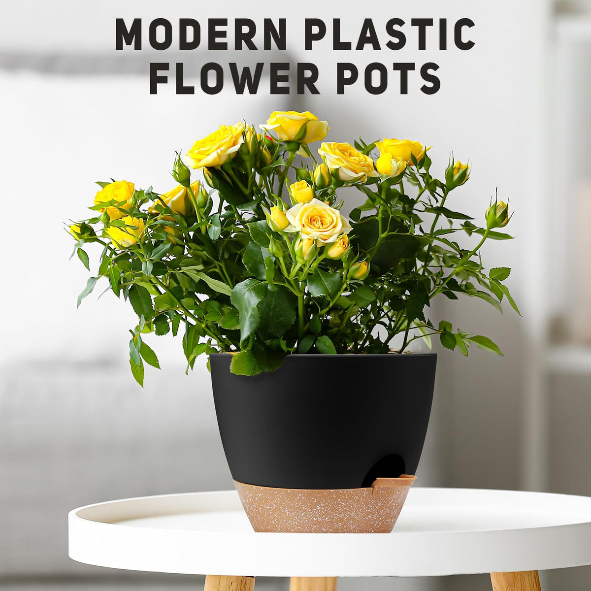 YNNICO decorative indoor/outdoor planter – suits living spaces or patios.