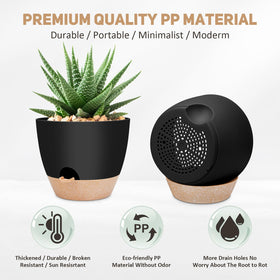 YNNICO deep reservoir – helps maintain moisture without overwatering.