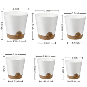 YNNICO 6-inch indoor planter aids root airflow through multiple holes for thriving houseplants
