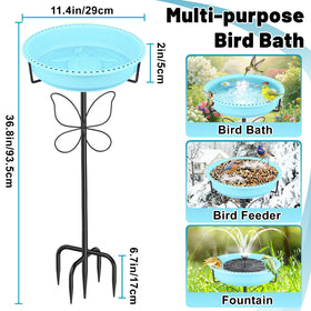 YOADEHOA birdfeeder 2in1 enabling quick feeding options for visiting songbirds.