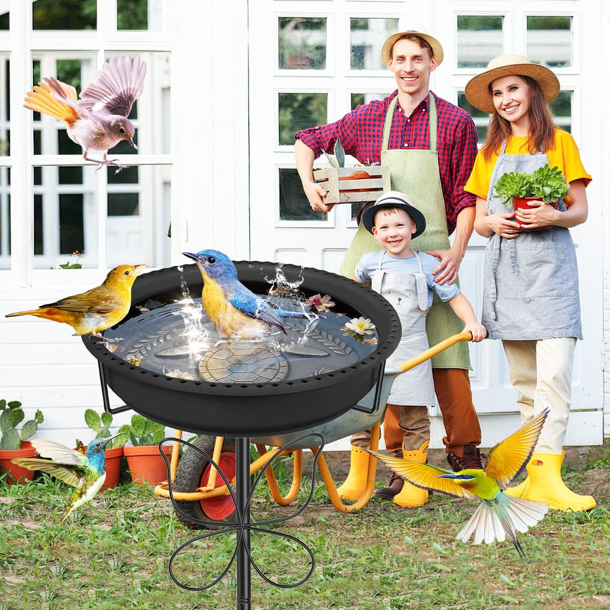 YOADEHOA birdfeeder-grain-feeding option attracts songbirds and expands backyard activity.
