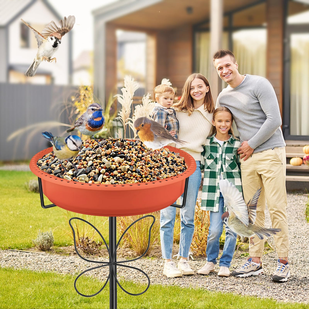YOADEHOA butterfly-pillar decor adds elegant garden charm.