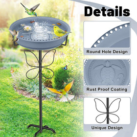 YOADEHOA butterfly pillar detail adds garden charm