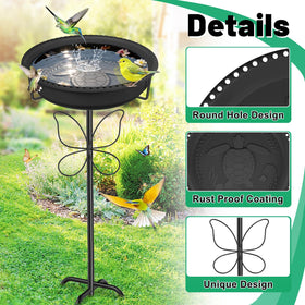 YOADEHOA freestanding-rust-proof-base stays sturdy against wind and weather.