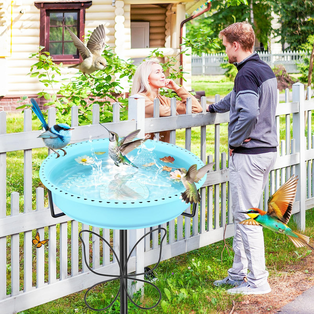 YOADEHOA perforated edge rim promotes safe perch and quick drainage.