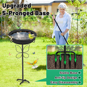 YOADEHOA perforated-edge-bath promotes quick drainage and keeps water fresh for birds.