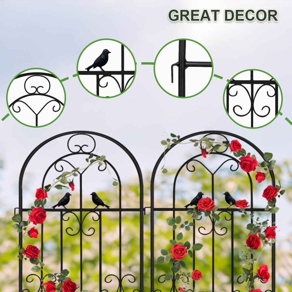 YOBAZAN bird-pattern detail adds decorative charm while guiding vines upward.