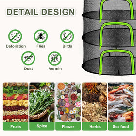 YOBAZAN drying rack fully assembled in a kitchen corner for space-saving herb drying
