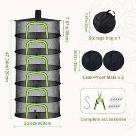 YOBAZAN rack folded flat for compact storage in a closet