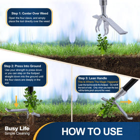 Yocada pedal action helps insert the tool deeper into moist soil.