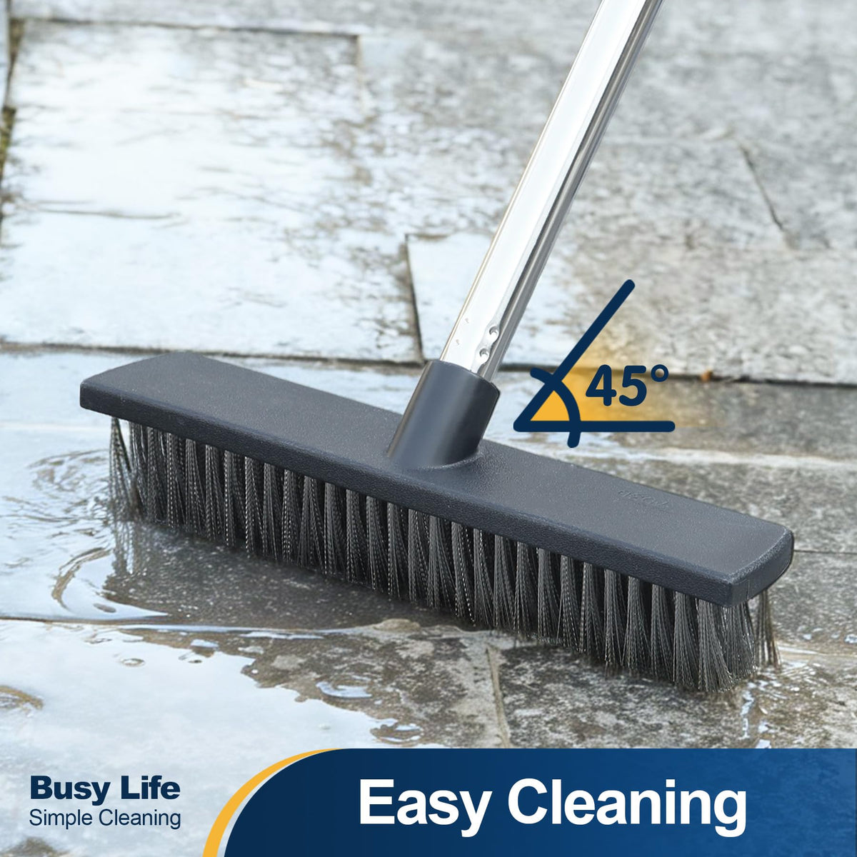 Yocada stainless steel wire bristles tackle moss and dirt.