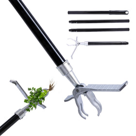 Yocada stand-up weed puller with 4-claw steel head for efficient root extraction.