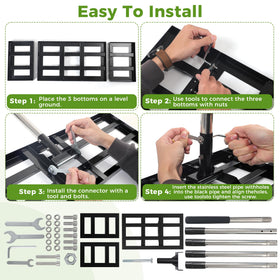 Yociqeul multi-functional tool for topsoil, fertilizer, and leveling