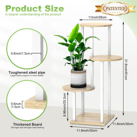 YOCOMEY metal frame with round base providing sturdy indoor display.