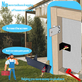 YOEXON hose organizer stand keeps hoses tidy and ready