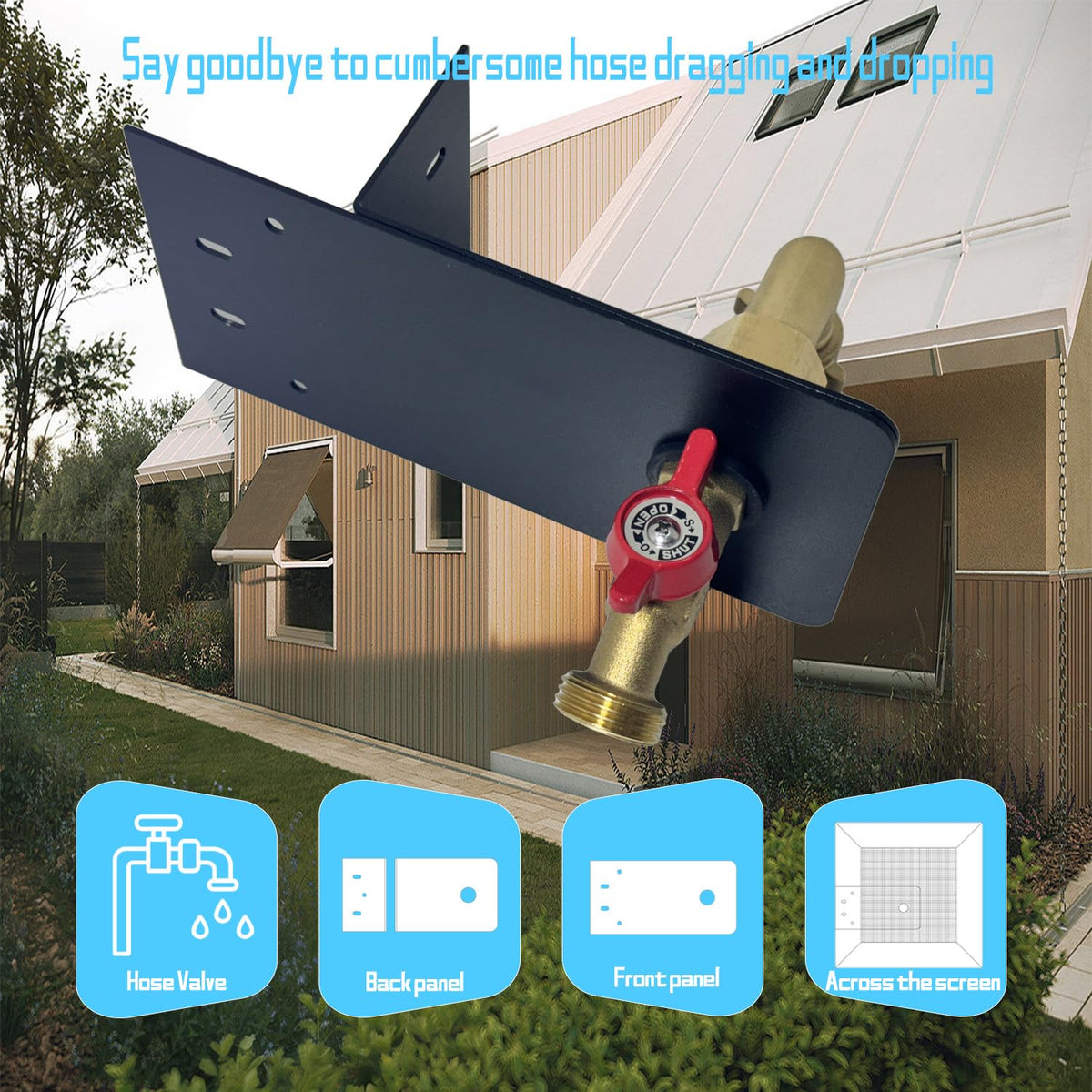 YOEXON outdoor balcony valve assembly provides steady water access