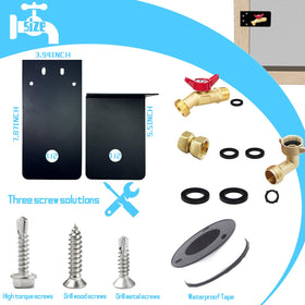 YOEXON screen clamp base installation enables quick hose setup
