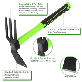 YoFeW carbon steel blade ensuring durability for garden tasks
