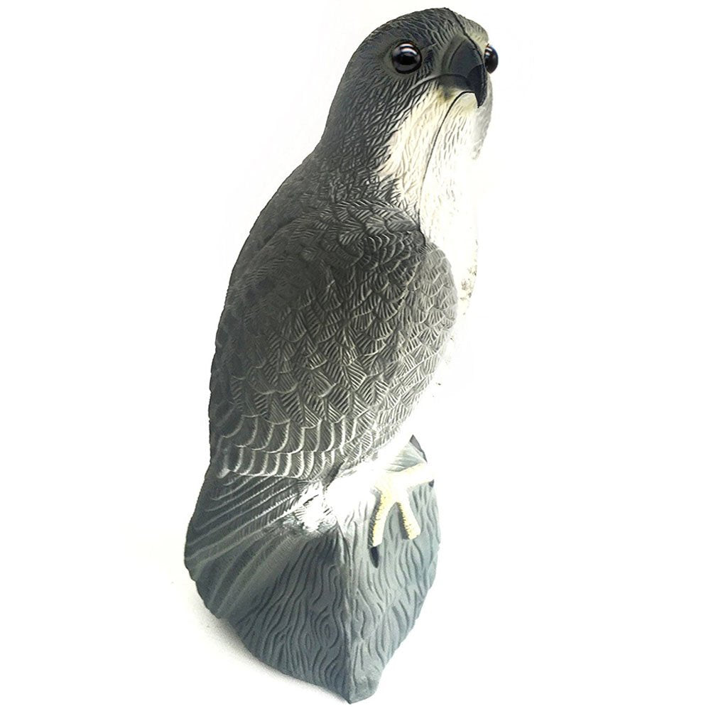 YOFIT bird deterrent hawk statue deters pigeons in lawns and patios.