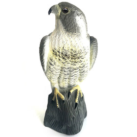 YOFIT horned hawk decoy protects gardens by mimicking a natural predator.
