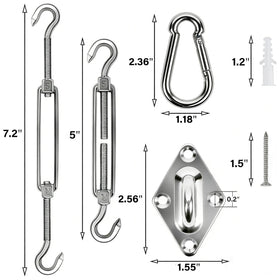 YOFIT adjustable turnbuckle enables precise tension on every corner.