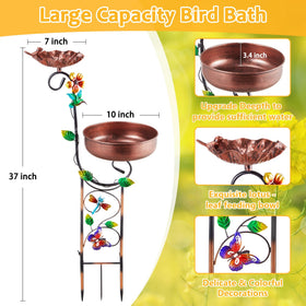 Detachable feeder allows quick cleaning and fresh water.