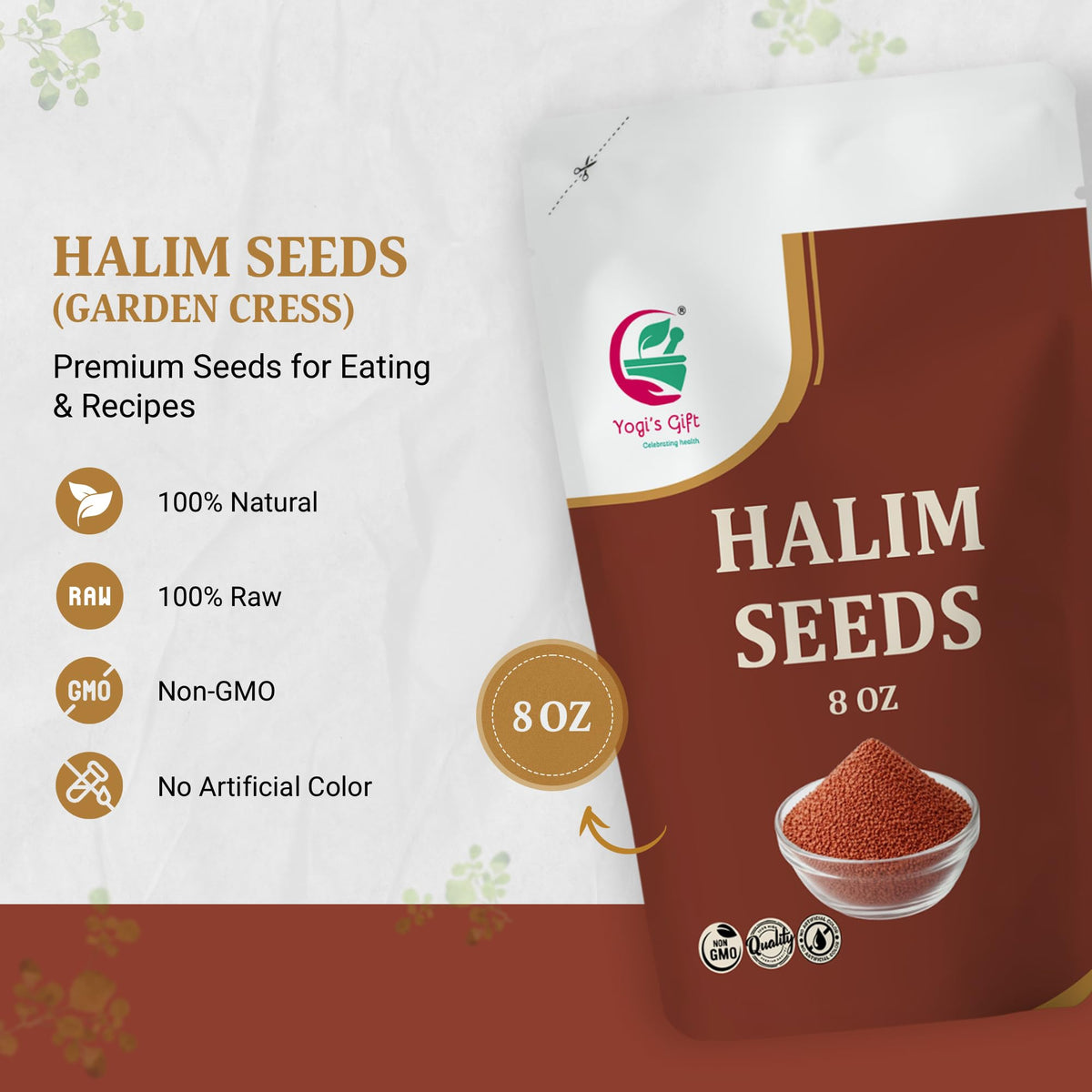 Yogi’s Gift halim seeds easy soak for quick prep