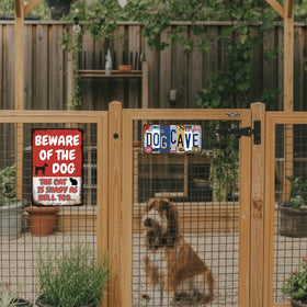 YOHIYE Gift-worthy dog sign metal: thoughtful housewarming decor